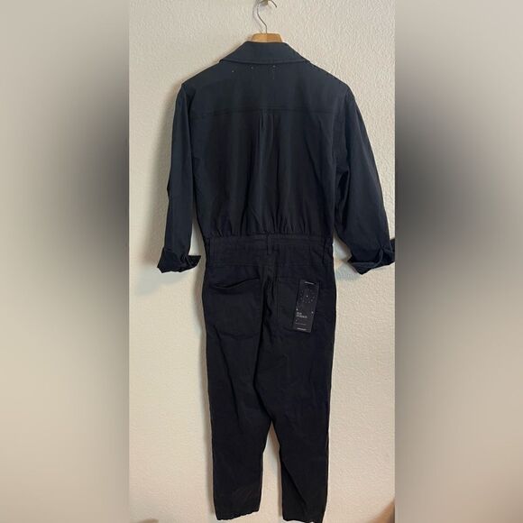 10.11 Studios Denim Button-Up Jumpsuit with Pockets in Black NWT! - Picture 3 of 9